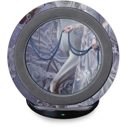 Fairy with Horse in Snow by Nene Thomas Fast Charge Wireless Charging Stand Skin